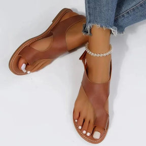 sandales orthopédiques hallux valgus en cuir - ZAYMN